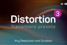 18个扭曲变形视频转场Pr预设Distortion Transitions 3